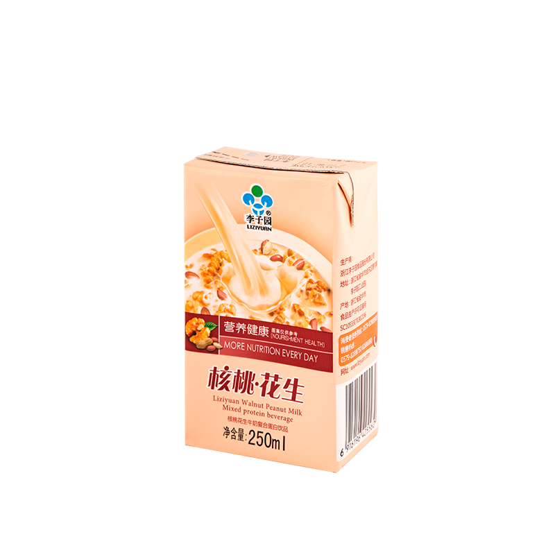核桃花生牛奶复合蛋白饮品，单瓶净含量250ml
